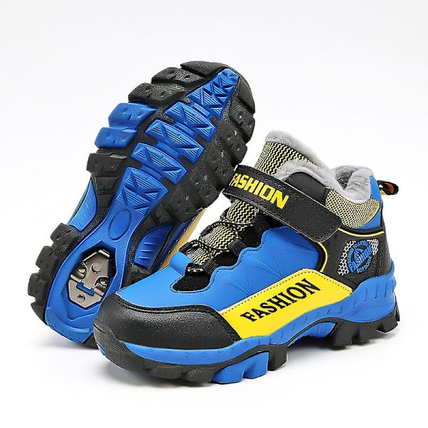 Barnsneakers Andas löparskor Mode Sportskor Vinter bomullsskor 878 Blue 40
