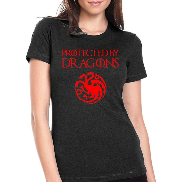 Game Of Thrones skyddad av Dragons Khaleesi Dam T-shirt Jr. Storlek XX-Large