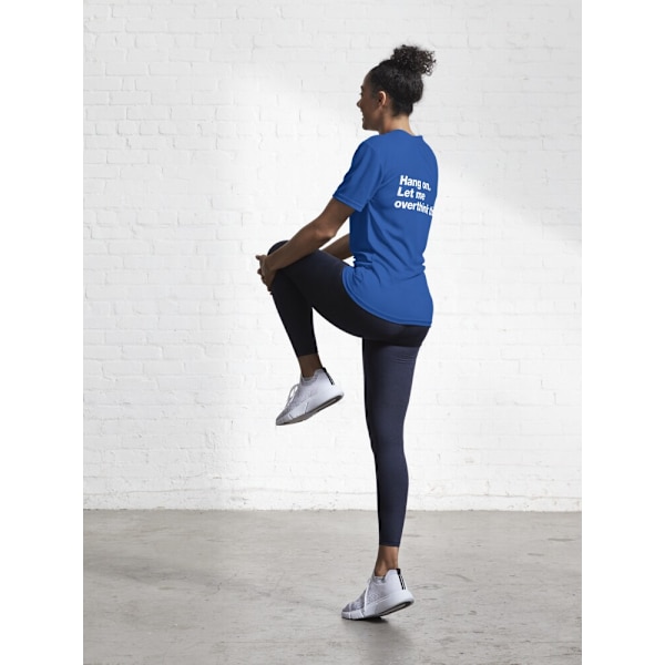 Vänta. Låt mig övertänka detta. Aktiv T-shirt Royal Blue XL_Back