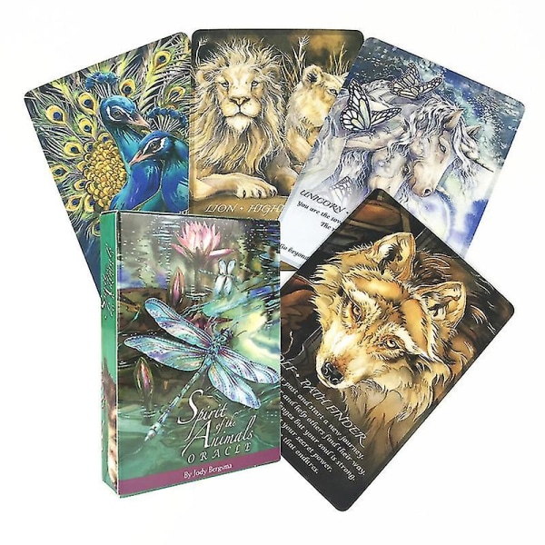 Cat Tarot Cards Magic Full English Read Fate Deck Brädspel Familj Leker Födelsedagspresent51st Ts98