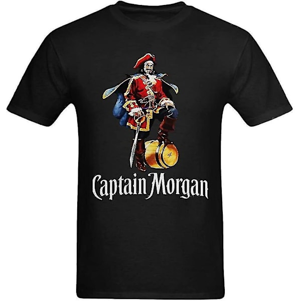 Tshirtpark Herr Captain Morgan Rum Label Grafisk printed konst T-shirt 3XL