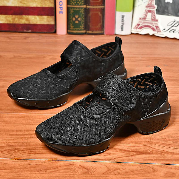 Damskor Andas Slip-On Dansskor Halkfria löparskor 2G2125 Black 41
