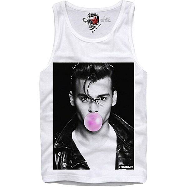 T-shirt Linneväst Johnny Depp Icon Bubble Gum M