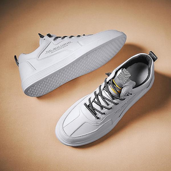 Casual för män Mode Platta Sneakers Löparskor som andas F1-6 White 41