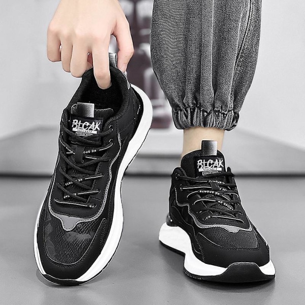Herrsneakers Andas löparskor Dammode Sportskor Black 42