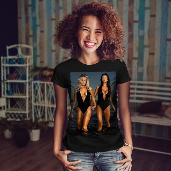 Hot Bikini Girl Sea Women T-shirt XL