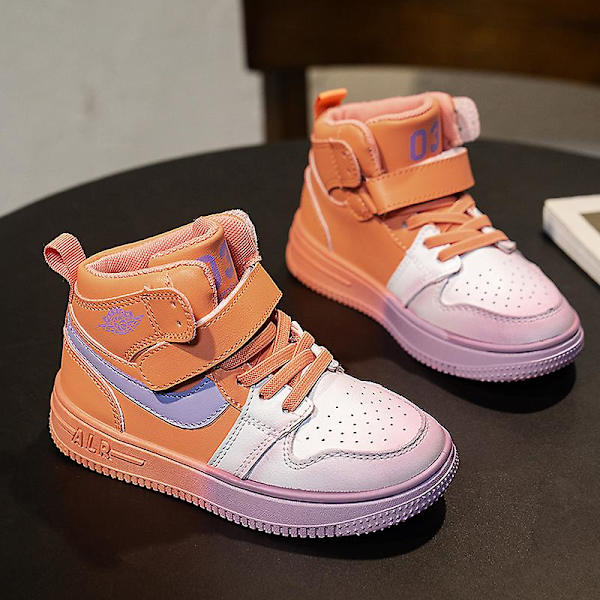 Sneakers för barn Andas Pojkar Flickor Skateboard Skor Löparskor 802 Orange 34