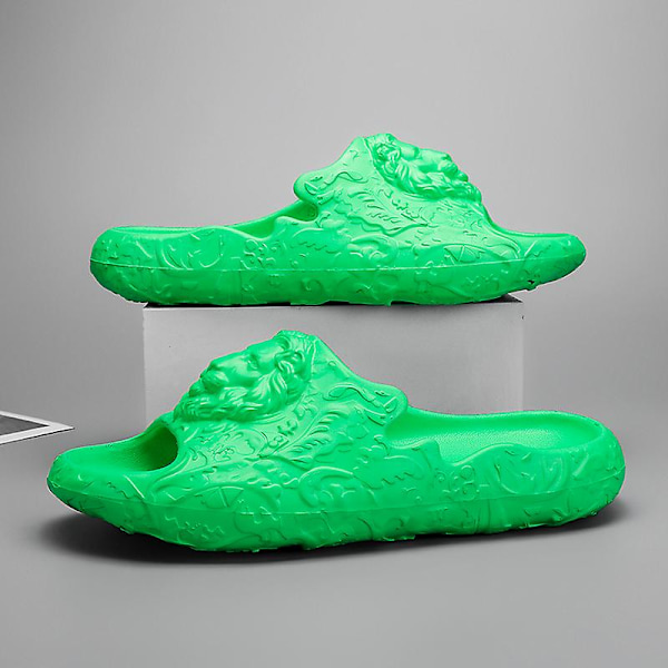 Strandtofflor för män Modesandaler Utomhus Halkfria inomhusskor 3Bs2180 Green 40-41