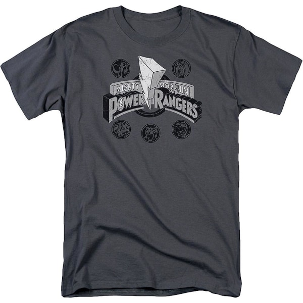 Distressed Logo Mighty Morphin Power Rangers T-shirt M
