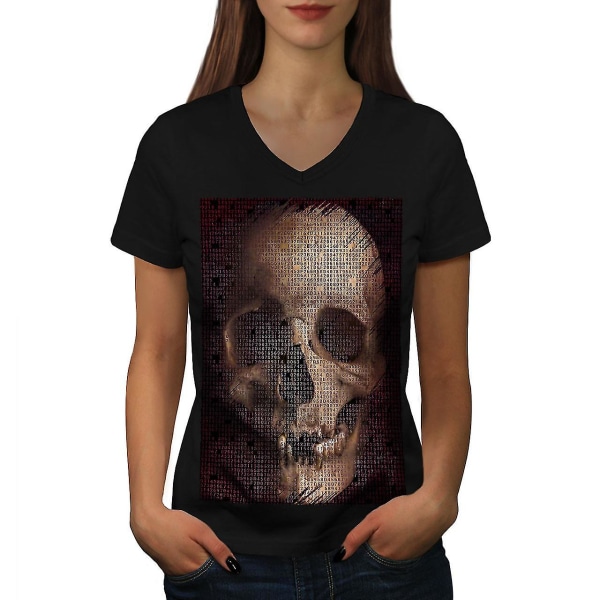 Dead Human Rock Skull Women T-shirt L