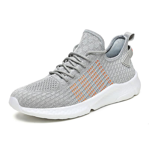 Lätta modesneakers för löpning för män 9067 Gray 46