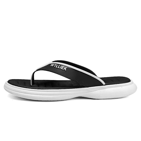 Herrflip-flops stringtrosor Sandaler Komforttofflor för stranden 3C8128 Black 41