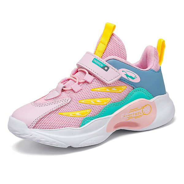 Sneakers för barn Andas löparskor Mode Sportskor för pojkar Flickor 3A5018 Pink 31