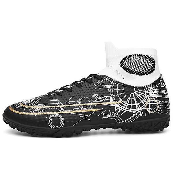 Fotbollsskor för män Spikes Fotbollsskor för ungdomar Stövlar Athletic Sneaker 3C566-1 Black 34