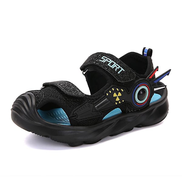 Barns strandtofflor Modesandaler Utomhus Halkfria inomhusskor 2101-3 Black 34