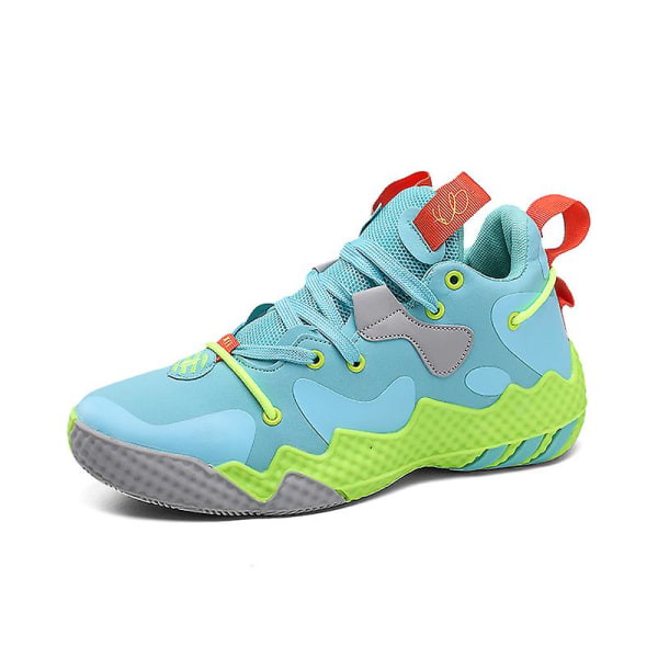 Basketskor för män Mode Dam Sneakers Andas Sportskor 3A2218 Blue 44