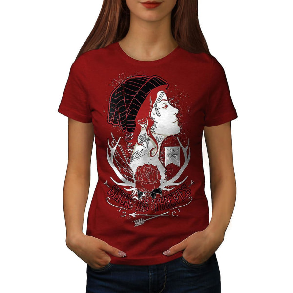 Slick As Thieves Mode Kvinnor Röd T-shirt M