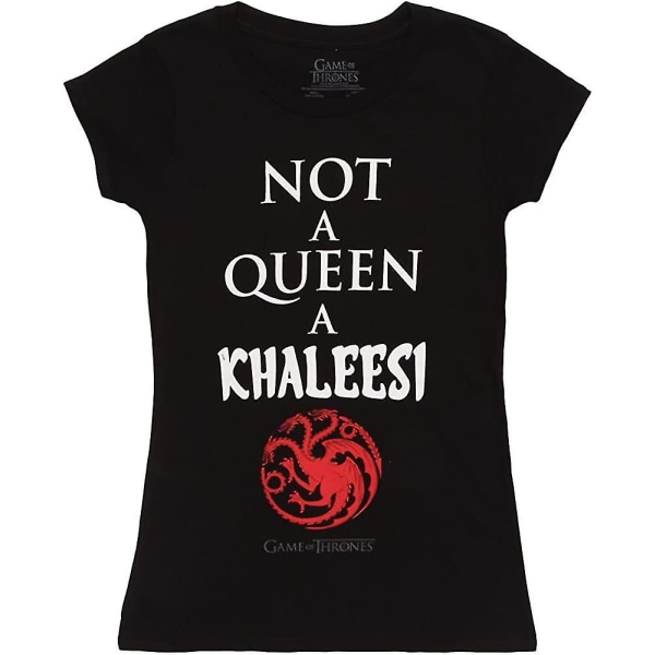 Game Of Thrones Not A Queen En Khaleesi Targaryen Dragon Juniors T-shirt L