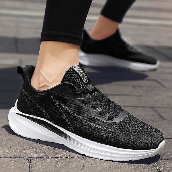Herrskor Flyknit Sneakers Andas Slip-On löparskor n2205 41