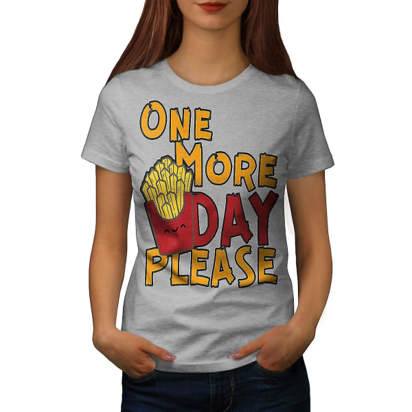 Friday Pun Fry Joke T-shirt för kvinnor XXL