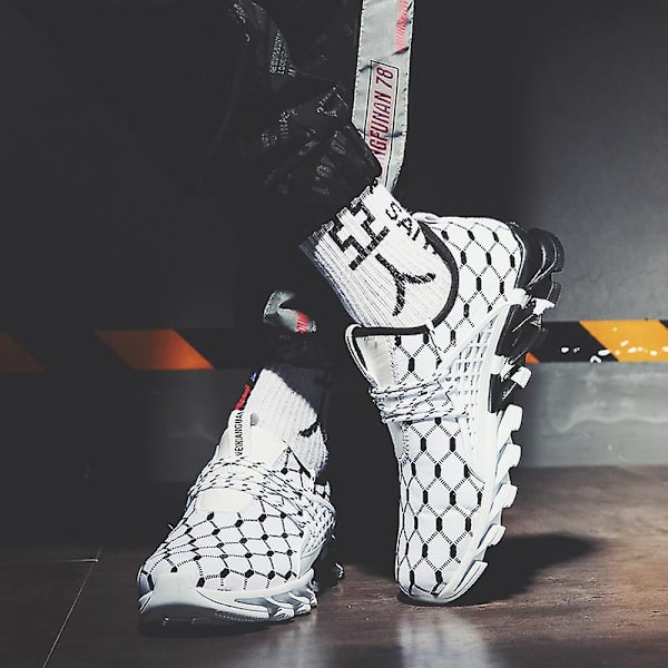 Herrsneakers Andas löparskor Mode Sportskor 3A1701 White 44