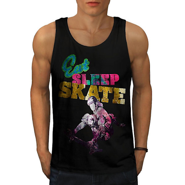 Ät Skate Stylish Men Blacktank Top L