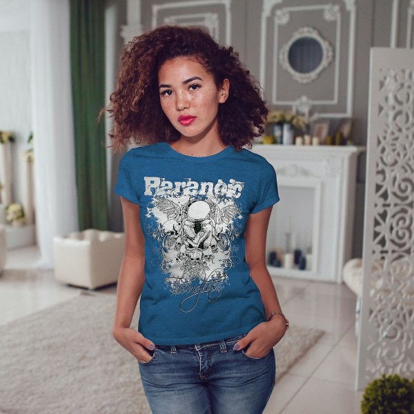 Paranoisk skräckmode Kvinnlig Bluet-shirt 3XL