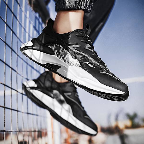 Herrsneakers Andas löparskor Mode Sportskor Tk829 Black 41
