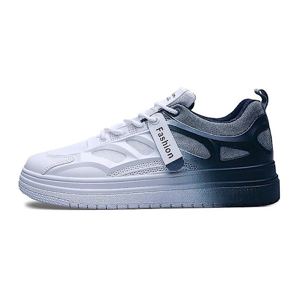 Casual för män Halkfria platta skor som andas Frq623 Blue 44