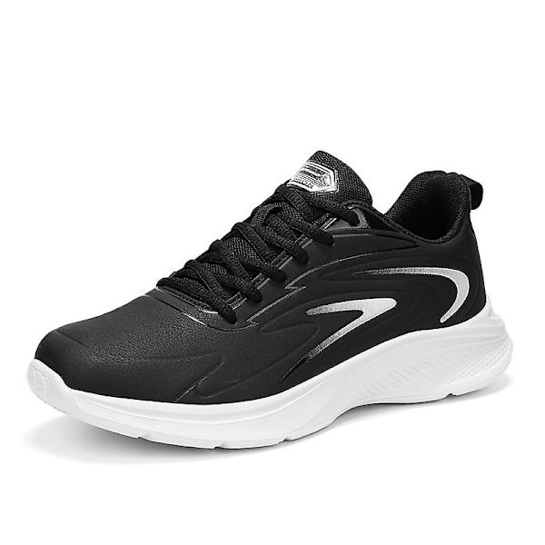 Löparskor för herr Microfiber Läder Casual Fr8006 BlackWhite 41