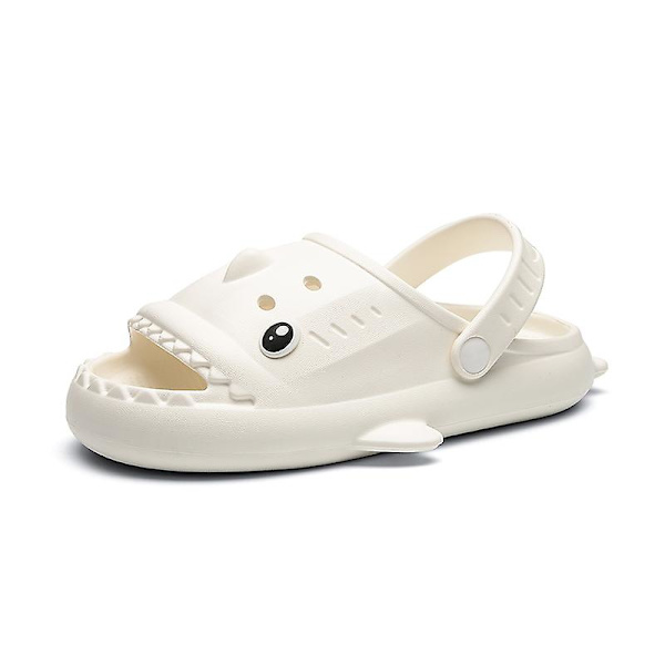 Pojkar Flickor Strandtofflor Hajsandaler Utomhus Halkfria inomhusskor 3Bsy001 White 26-27