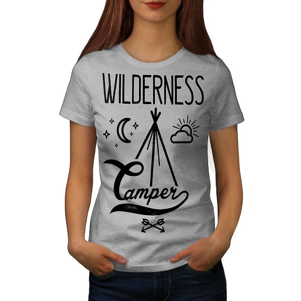 Wild Camper Moon Dam Grå-skjorta S