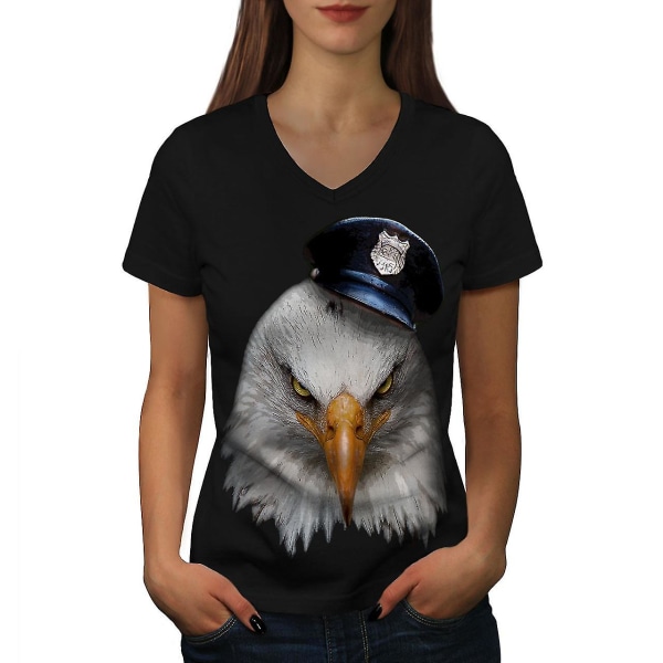Eagle Police Cop Animal Women T-shirt XXL