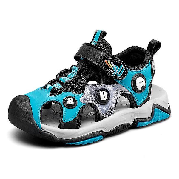Barns strandtofflor Modesandaler Utomhus Halkfria inomhusskor 2C869 Blue 34