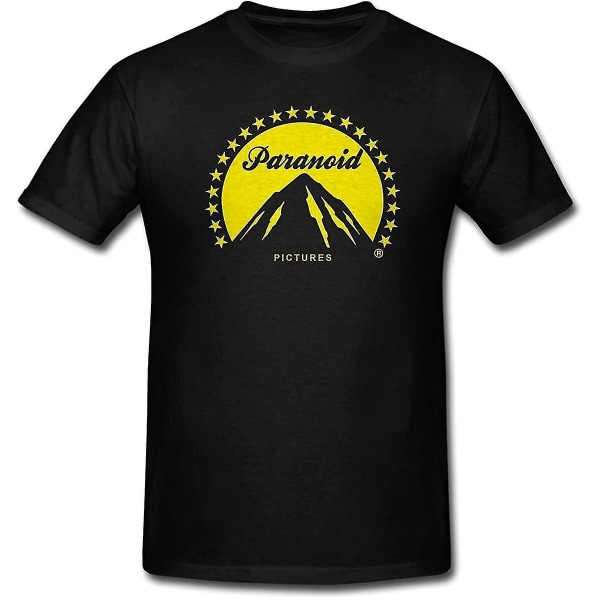 Banksy Paranoid Pictures Mountain Graffiti Svart T-shirt för män 2XL