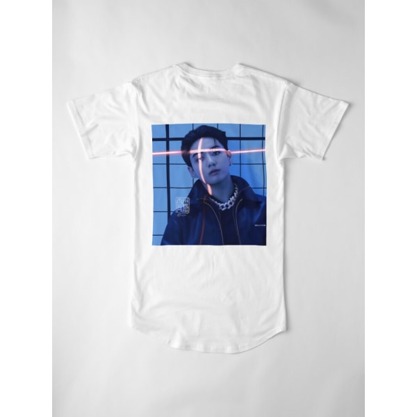 Jungkook Proof fanart Lång T-shirt White L_Back