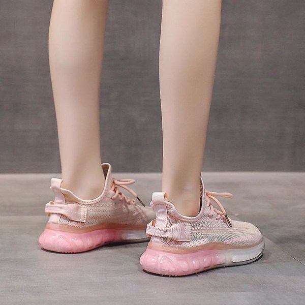 Dam Sneakers Andas löparskor Mode Dam Sportskor Bk23 Pink 35