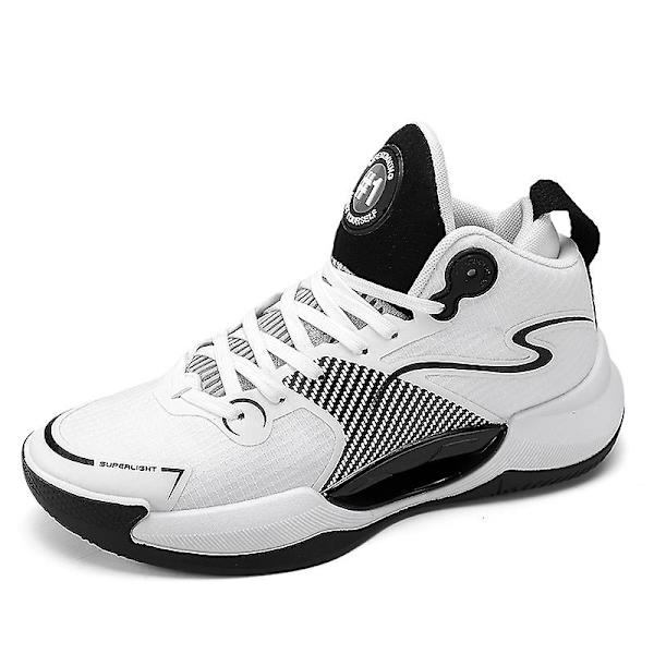 Basketskor för män Mode Halkfria sneakers Sportskor som andas 3Ag001 White 41