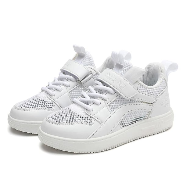 Barnskor Andas Sneakers Pojkar Flickor Sportskor Lätta löparskor Yja901 White 28