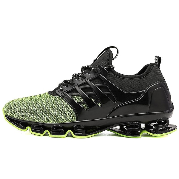 Herrsneakers löptennisskor Lättviktsventilerande Sport Athletic 3D8066 Green 45