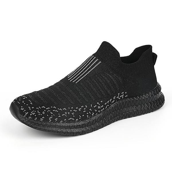 Sommarskor för män Loafers Andas herrsneakers Mode bekväm casual 2G227 Black 41