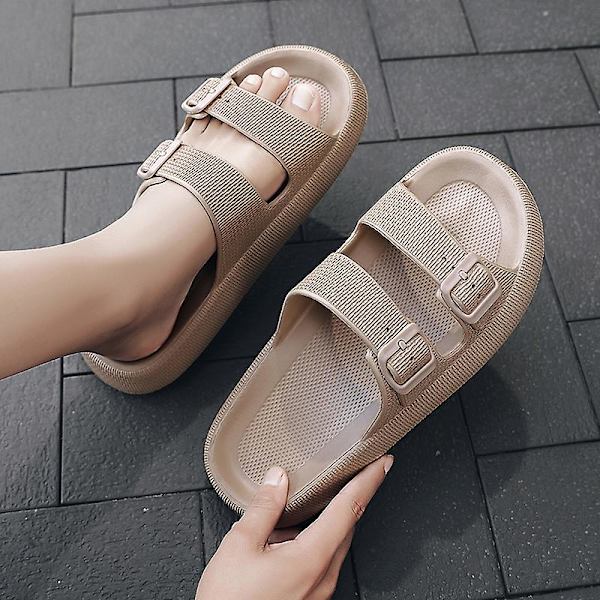 Herrsandaler Halkfria strandskor Modetofflor Fr2885 Khaki 44