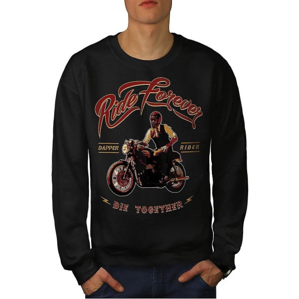 Ride Always Cool Biker Men Blacksweatshirt S