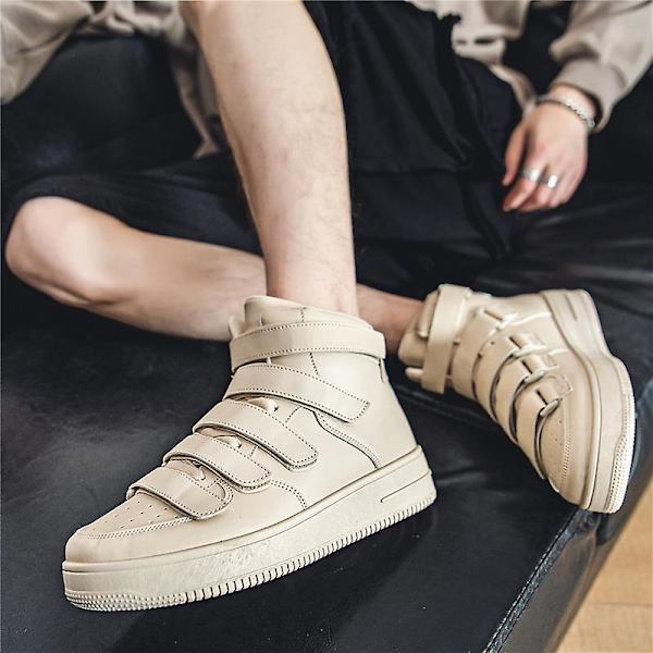 Herrsneakers Andas Dam Skateboarding Skor Löparskor K021 Beige 41