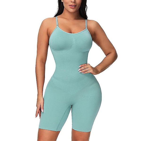 Body Shaper Body Shaper för kvinnor Magekontroll Slimming Seamless Shapewear Jumpsuit Green M