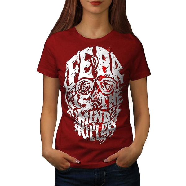 Fear Mind Killer Kvinnor Röd-skjorta XL