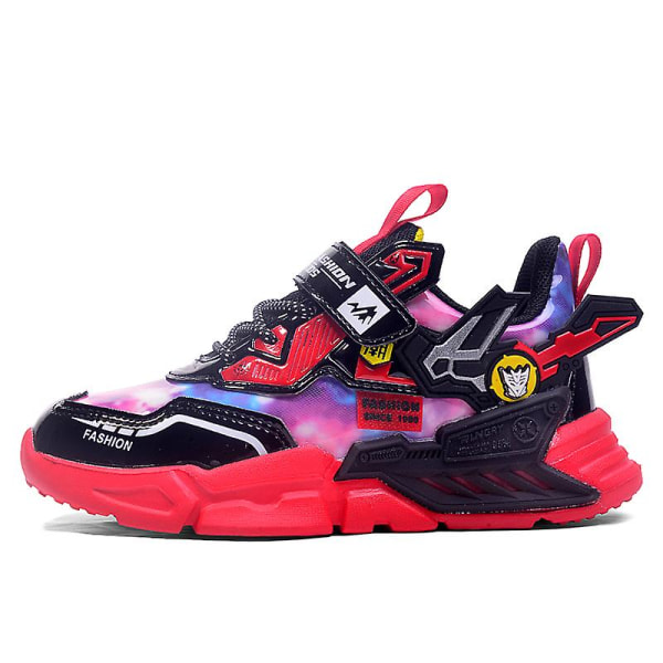 Sneakers för barn som andas löparskor Mode Sportskor 606 Red 36