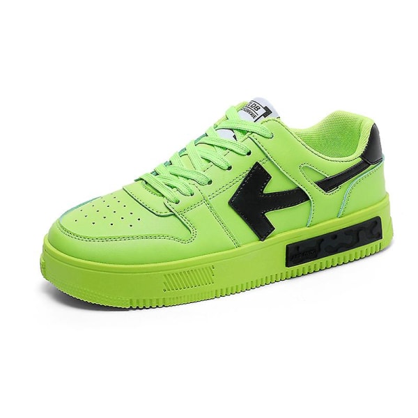 Casual för män Bekväma Sneakers Löparskor F073 Green 43