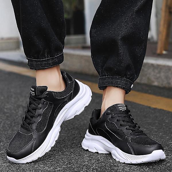 Herrsneakers Andas löparskor Mode Sportskor 3Ank12 BlackWhite 41