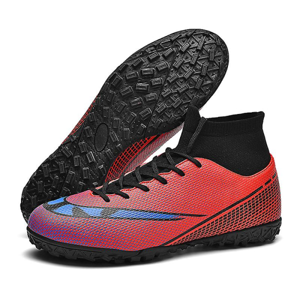 Fotbollsskor för män Halkfria fotbollsskor Klossar Gräs Fotbollssneakers 3AR2313 Red 35
